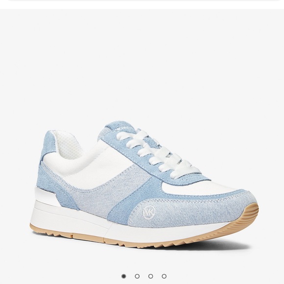 Andi Two-Tone Washed Denim Trainer - Picture 1 of 4